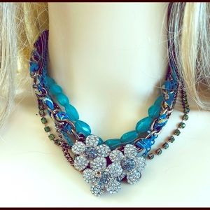 Beautiful Torquize multi  strand necklace